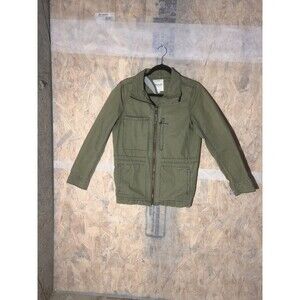 Madewell Fleet Jacket Sz M Olive Green Military Utility Field Coat C3394 Womens